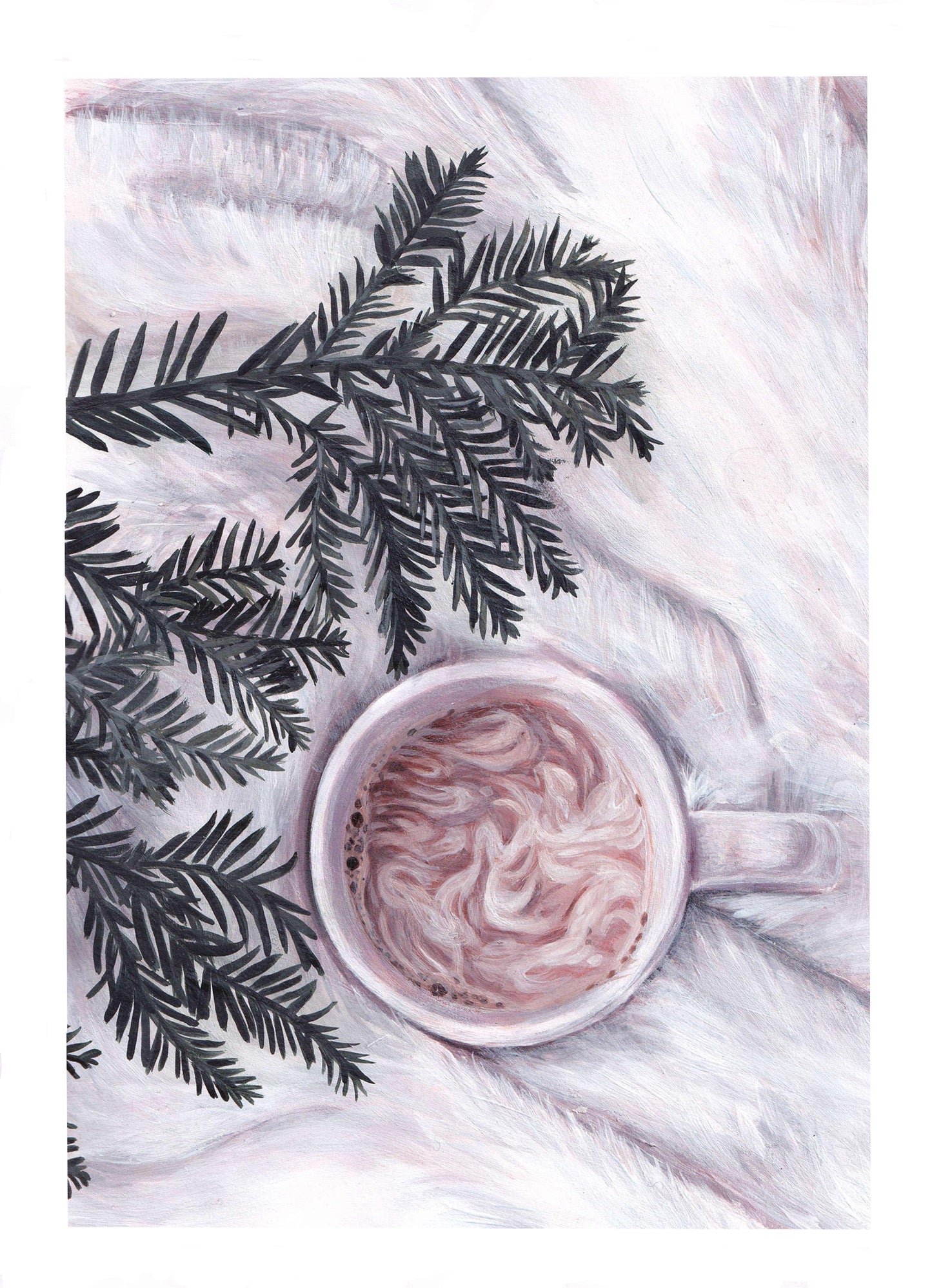 Coffee with Branch - Fine Art Print