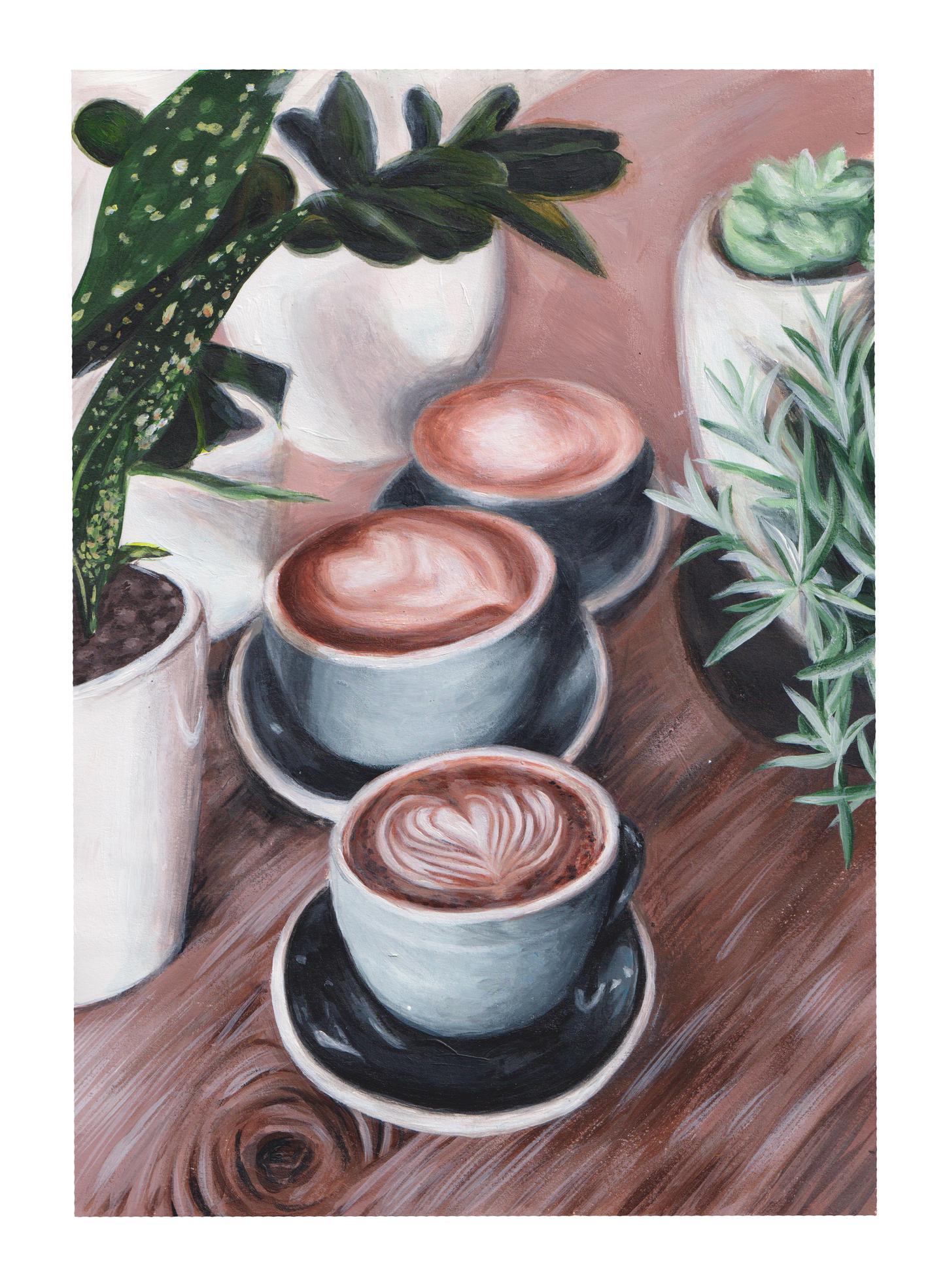 Coffees and Plant Pots - Fine Art Print